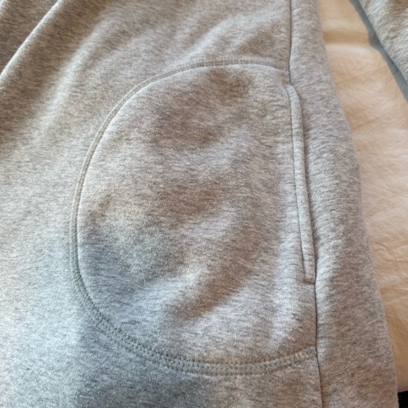 Athleta Light Gray Long Sweatshirt Cardigan, Size S - Picture 7 of 8